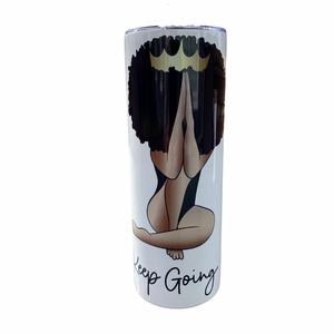 Praying Diva Skinny Tumbler